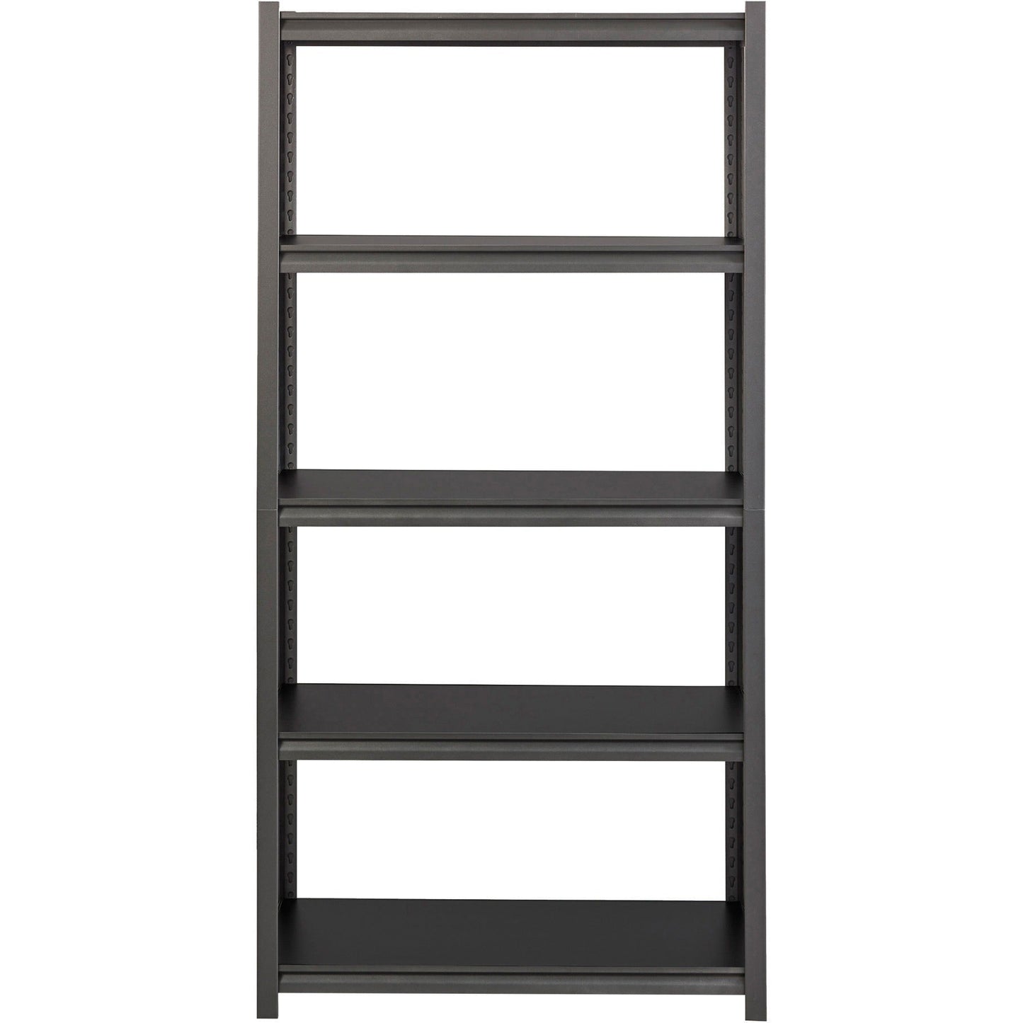 Lorell Iron Horse Riveted Shelving 3200 lb Capacity 5 Shelves Steel Frame Laminate Decking (LLR - LLR59701) - SchoolOutlet