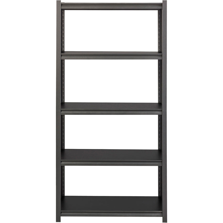 Lorell Iron Horse Riveted Shelving 3200 lb Capacity 5 Shelves Steel Frame Laminate Decking (LLR - LLR59701) - SchoolOutlet