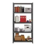 Lorell Iron Horse Riveted Shelving 3200 lb Capacity 5 Shelves Steel Frame Laminate Decking (LLR - LLR59701) - SchoolOutlet