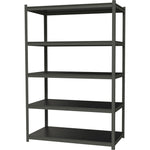 Lorell Iron Horse Riveted Shelving 3200 lb Capacity 5 Shelves Steel Frame Laminate Decking Wide Design (LLR - LLR59702) - SchoolOutlet