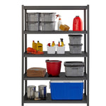 Lorell Iron Horse Riveted Shelving 3200 lb Capacity 5 Shelves Steel Frame Laminate Decking Extra Deep (LLR - LLR59703) - SchoolOutlet