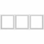 Lorell Essentials Desk - Mount Hutch Frosted Glass Door Kit for 48 in Hutc