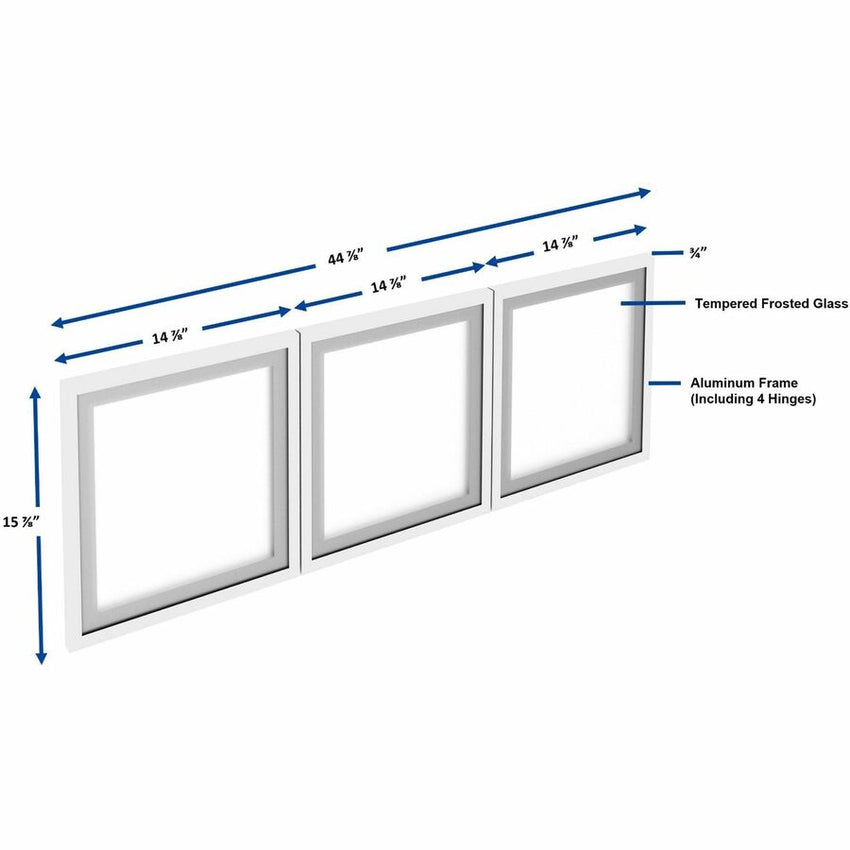Lorell Essentials Desk - Mount Hutch Frosted Glass Door Kit for 48 in Hutc"H (LLR - LLR59710) - SchoolOutlet