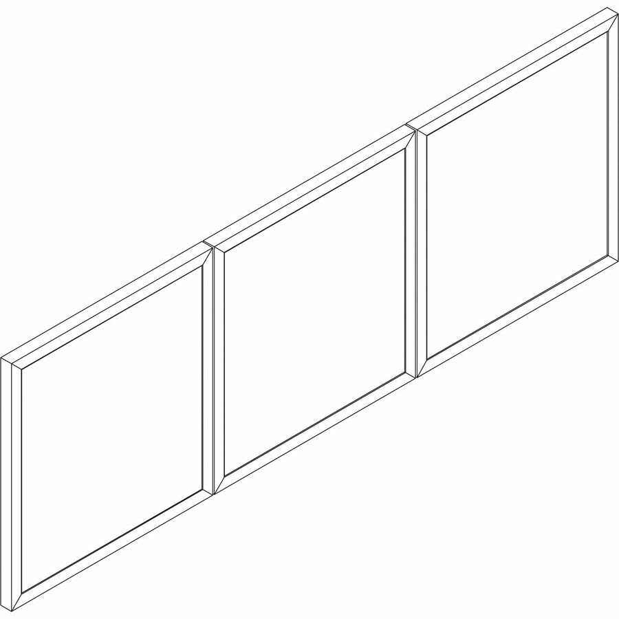 Lorell Essentials Desk - Mount Hutch Frosted Glass Door Kit for 60 in Hutc"H (LLR - LLR59711) - SchoolOutlet