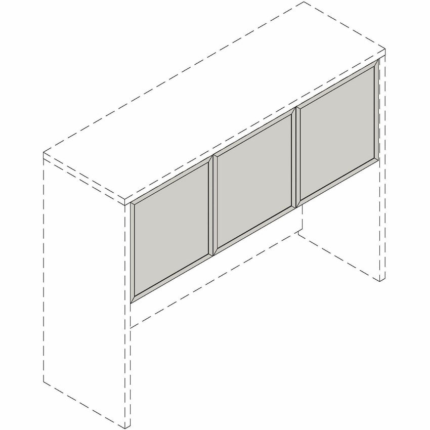 Lorell Essentials Desk - Mount Hutch Frosted Glass Door Kit for 60 in Hutc"H (LLR - LLR59711) - SchoolOutlet