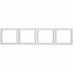 Lorell Essentials Desk - Mount Hutch Frosted Glass Door Kit for 66 in Hutc