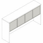 Lorell Essentials Desk - Mount Hutch Frosted Glass Door Kit for 66 in Hutc