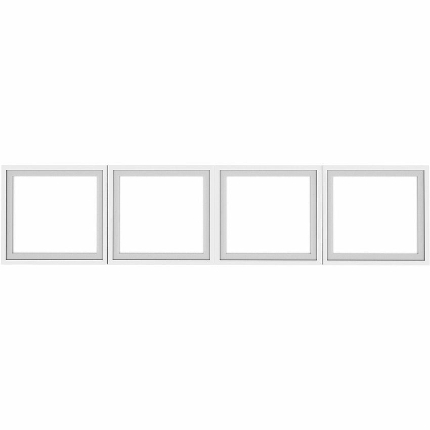 Lorell 72 in Essentials Desk - Mount Hutch Frosted Glass Door Kit with Aluminum Frame (LLR - LLR59713) - SchoolOutlet