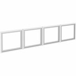 Lorell 72 in Essentials Desk - Mount Hutch Frosted Glass Door Kit with Aluminum Frame (LLR - LLR59713) - SchoolOutlet