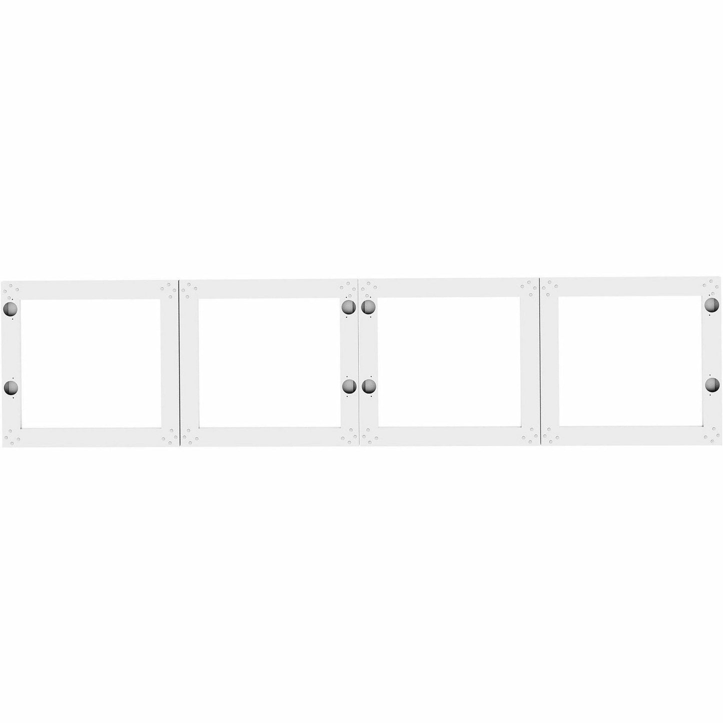 Lorell 72 in Essentials Desk - Mount Hutch Frosted Glass Door Kit with Aluminum Frame (LLR - LLR59713) - SchoolOutlet
