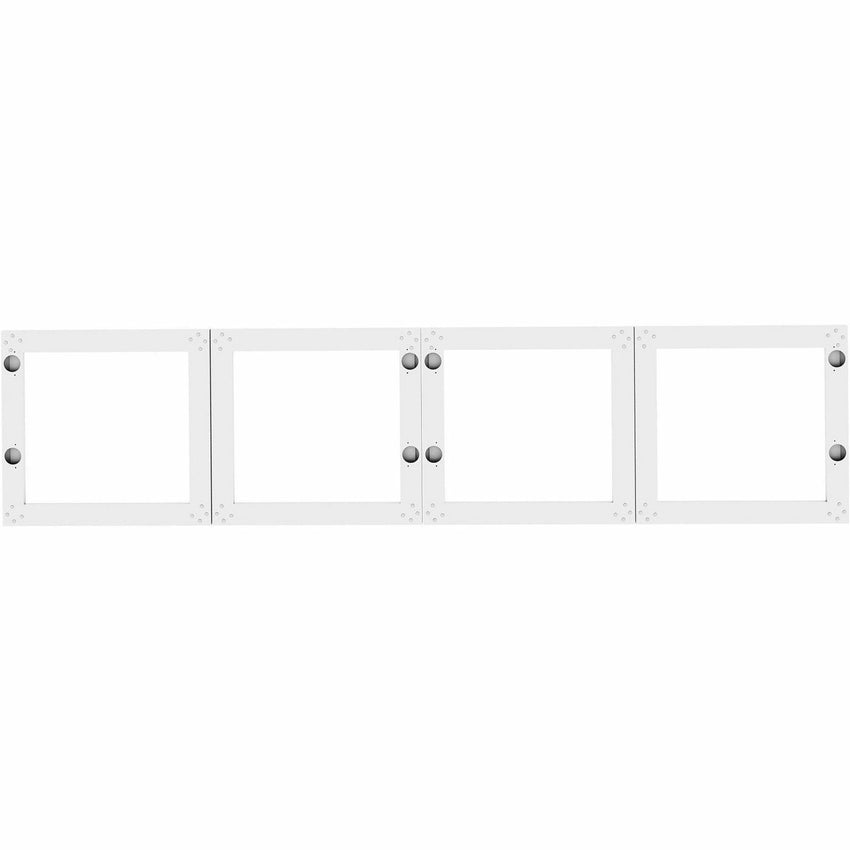 Lorell 72 in Essentials Desk - Mount Hutch Frosted Glass Door Kit with Aluminum Frame (LLR - LLR59713) - SchoolOutlet