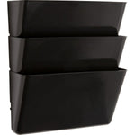 Lorell Wall File Pockets Set of 3 Mountable File Organizers (LLR - LLR6000X) - SchoolOutlet