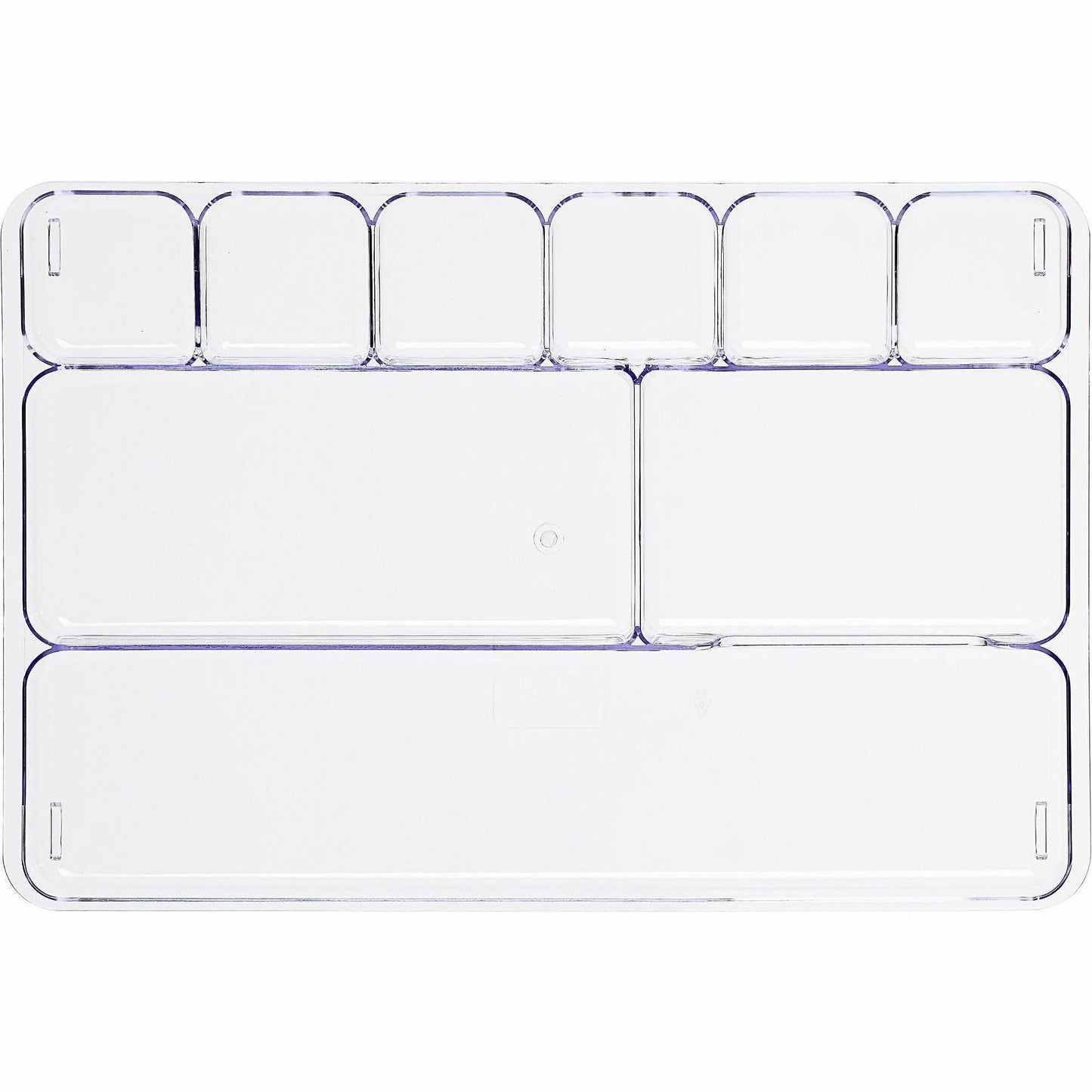 Lorell Clear Plastic 9 - Compartment Drawer Tray Organizer for Office Supplies (LLR - LLR60007) - SchoolOutlet