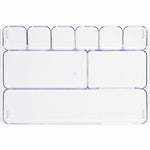 Lorell Clear Plastic 9 - Compartment Drawer Tray Organizer for Office Supplies (LLR - LLR60007) - SchoolOutlet