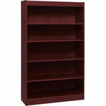 Lorell Panel End Hardwood Veneer 5 - Shelf Bookcase 36