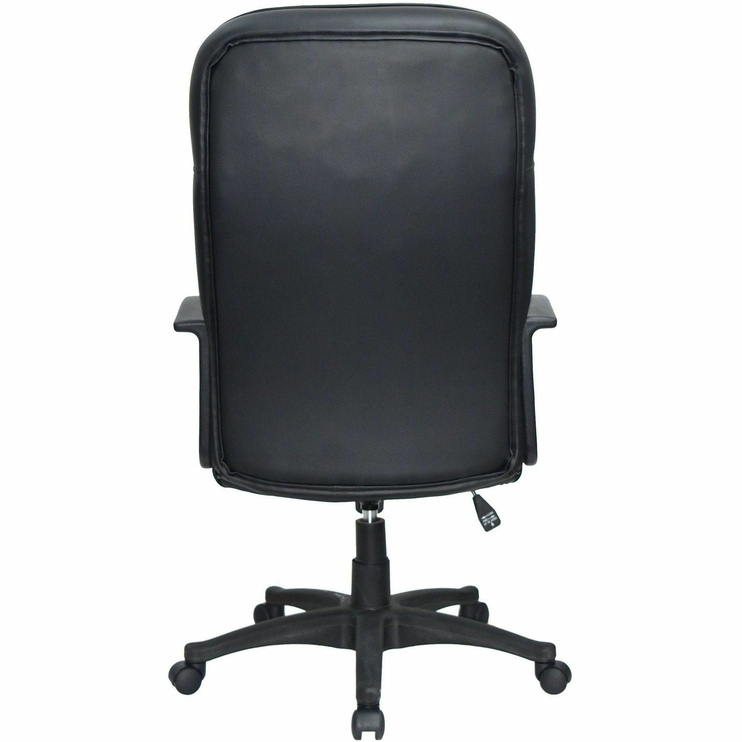 Lorell Tufted Executive High - Back Office Chair Black Leather with Adjustable Tilt and Swivel 19.25 - 22.75 "H (LLR - LLR60116) - SchoolOutlet