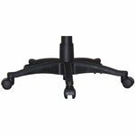 Lorell Tufted Executive High - Back Office Chair Black Leather with Adjustable Tilt and Swivel 19.25 - 22.75 