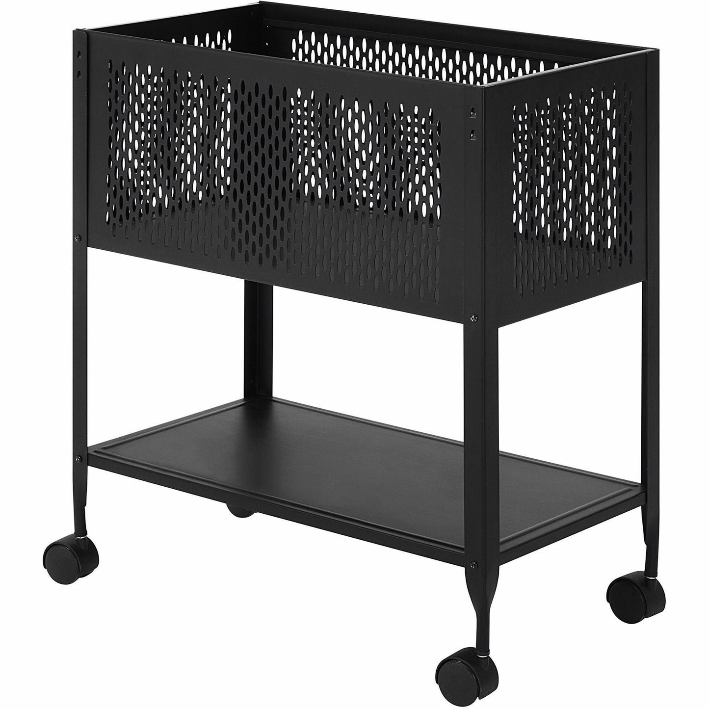 Lorell Mesh Rolling File Cart 27.72"H x 13.31"W x 24.21"D (LLR - LLR60175) - SchoolOutlet