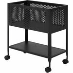 Lorell Mesh Rolling File Cart 27.72