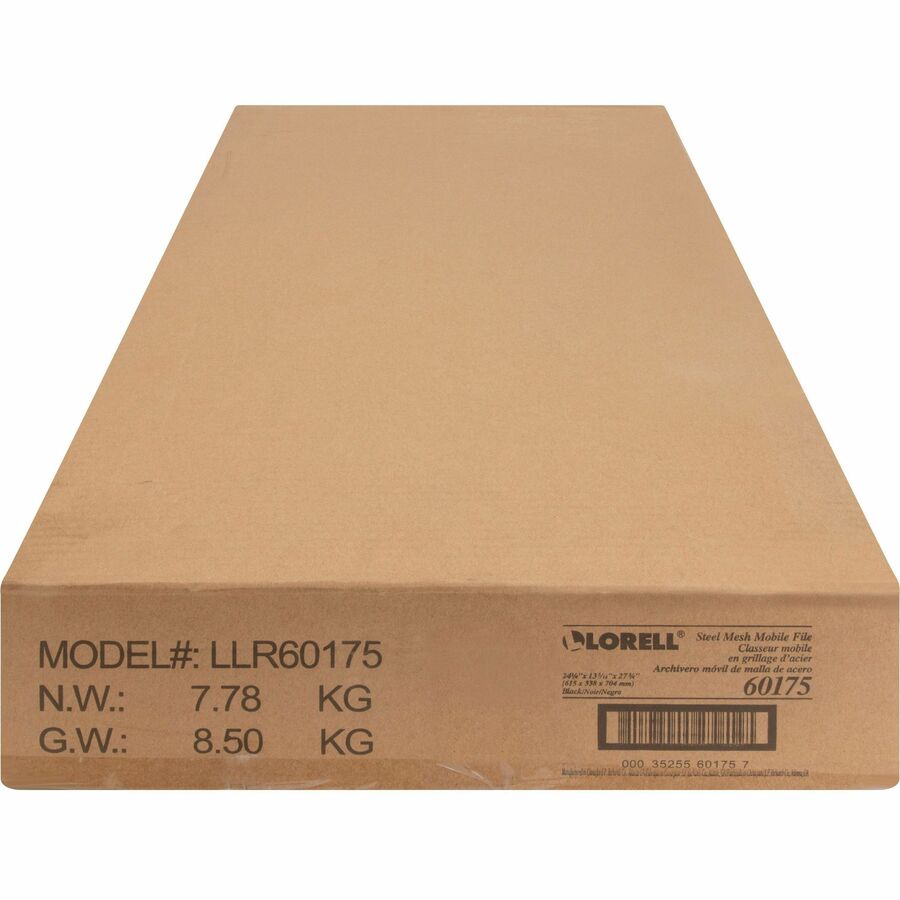 Lorell Mesh Rolling File Cart 27.72"H x 13.31"W x 24.21"D (LLR - LLR60175) - SchoolOutlet