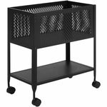 Lorell Mesh Rolling File Cart 27.72