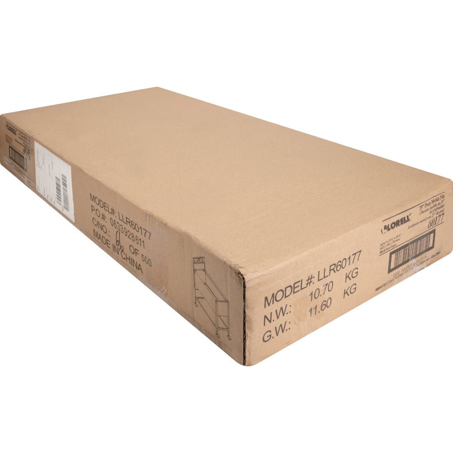 Lorell Standard Mobile File Cart 28.25"H x 13.5"W x 24.75"D (LLR - LLR60177) - SchoolOutlet