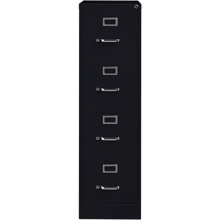 Lorell Fortress Series 4 - Drawer Commercial - Grade Vertical File And Ball - Bearing 15"W x 26.5"D x 52"H (LLR - FRT - VF52 - 4D) - SchoolOutlet