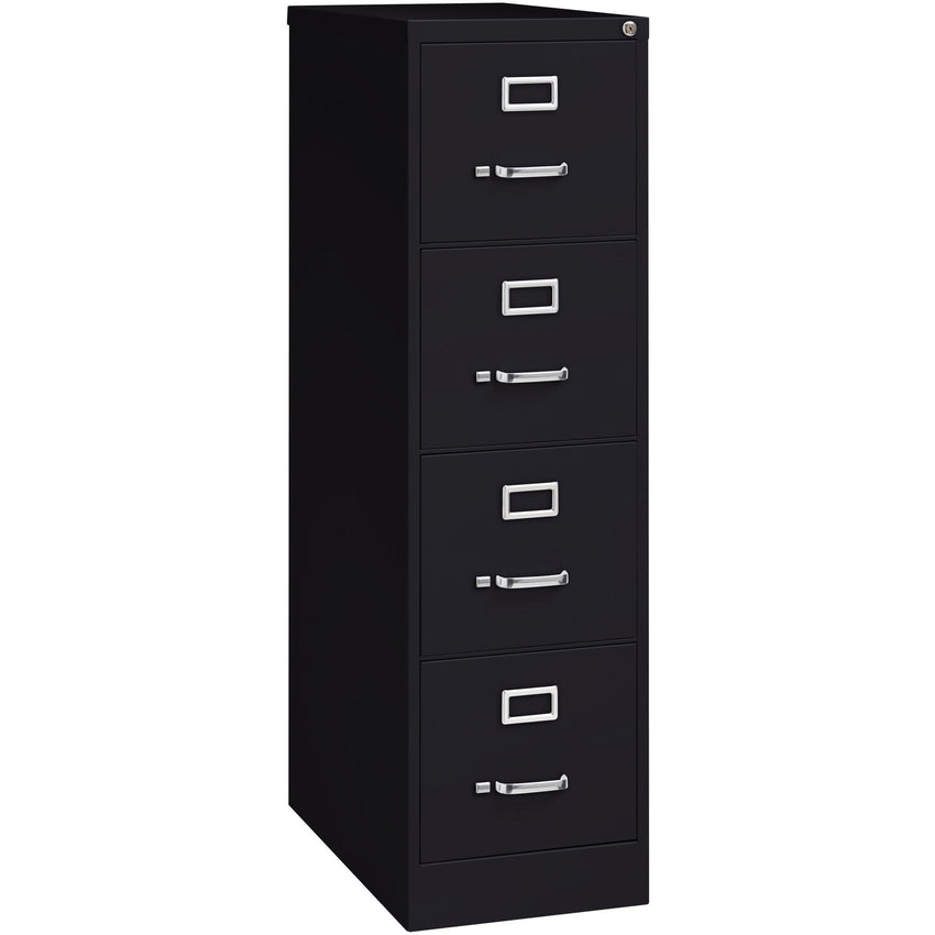 Lorell Fortress Series 4 - Drawer Commercial - Grade Vertical File And Ball - Bearing 15"W x 26.5"D x 52"H (LLR - FRT - VF52 - 4D) - SchoolOutlet