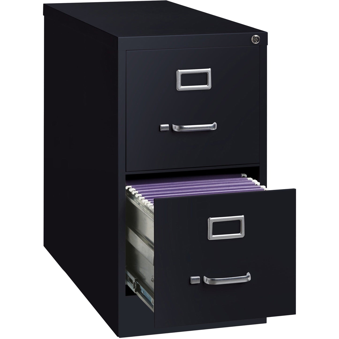 Lorell Fortress Series 2 - Drawer Commercial - Grade Vertical File And Ball - Bearing 15"W x 26.5"D x 28.4"H (LLR - FRT - VF284 - 2D) - SchoolOutlet
