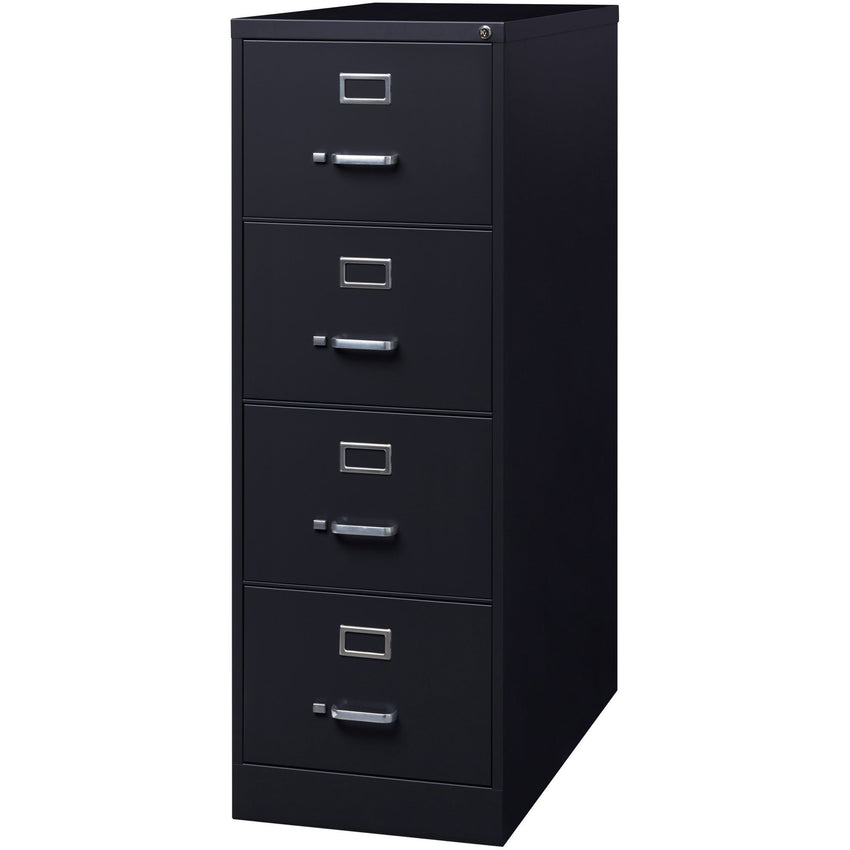 Lorell Fortress Series 4 - Drawer Commercial - Grade Vertical File Steel Ball - Bearing 18"W x 26.5"D x 52"H (LLR - LLR6019X18) - SchoolOutlet