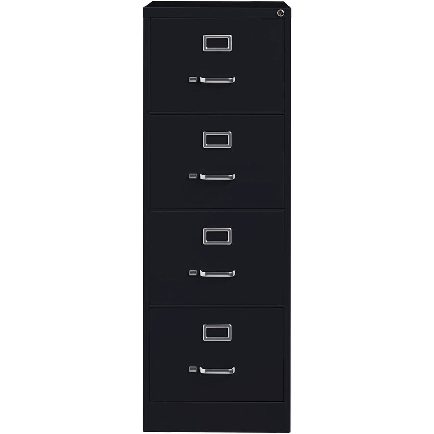 Lorell Fortress Series 4 - Drawer Commercial - Grade Vertical File Steel Ball - Bearing 18"W x 26.5"D x 52"H (LLR - LLR6019X18) - SchoolOutlet
