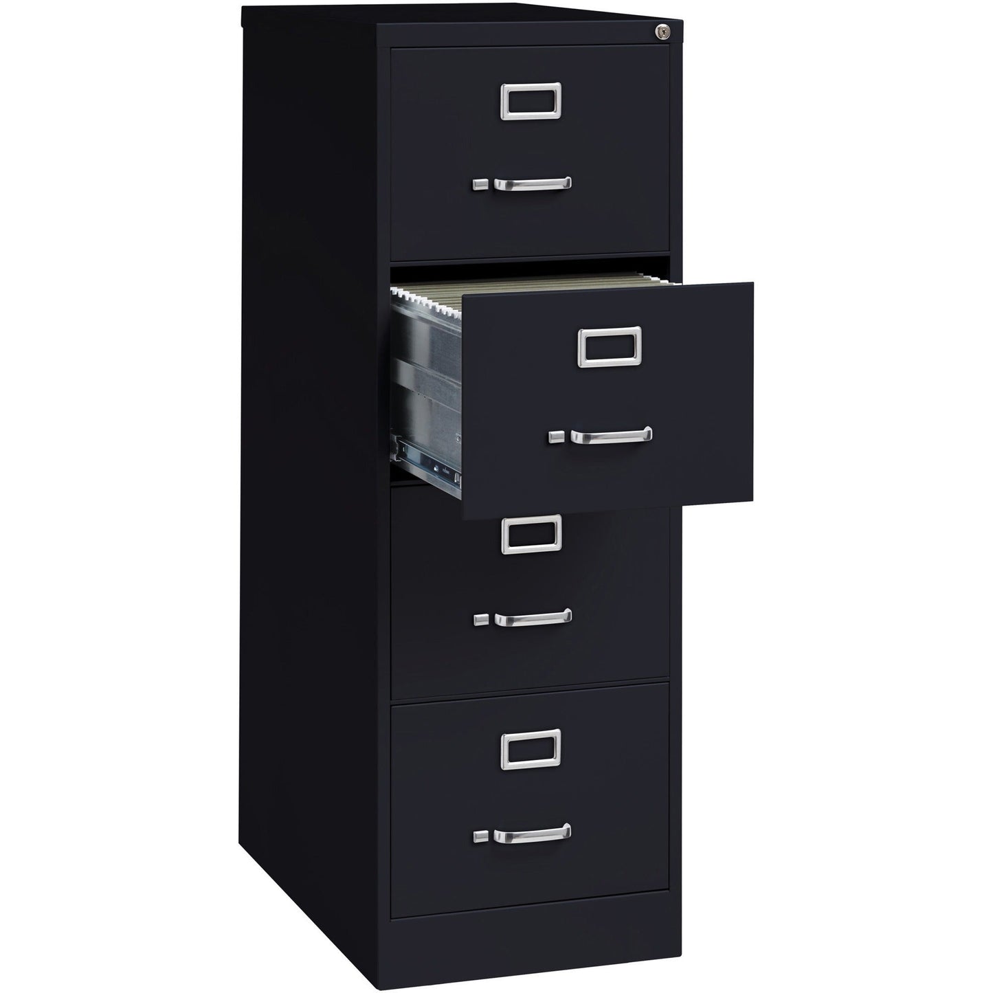 Lorell Fortress Series 4 - Drawer Commercial - Grade Vertical File Steel Ball - Bearing 18"W x 26.5"D x 52"H (LLR - LLR6019X18) - SchoolOutlet