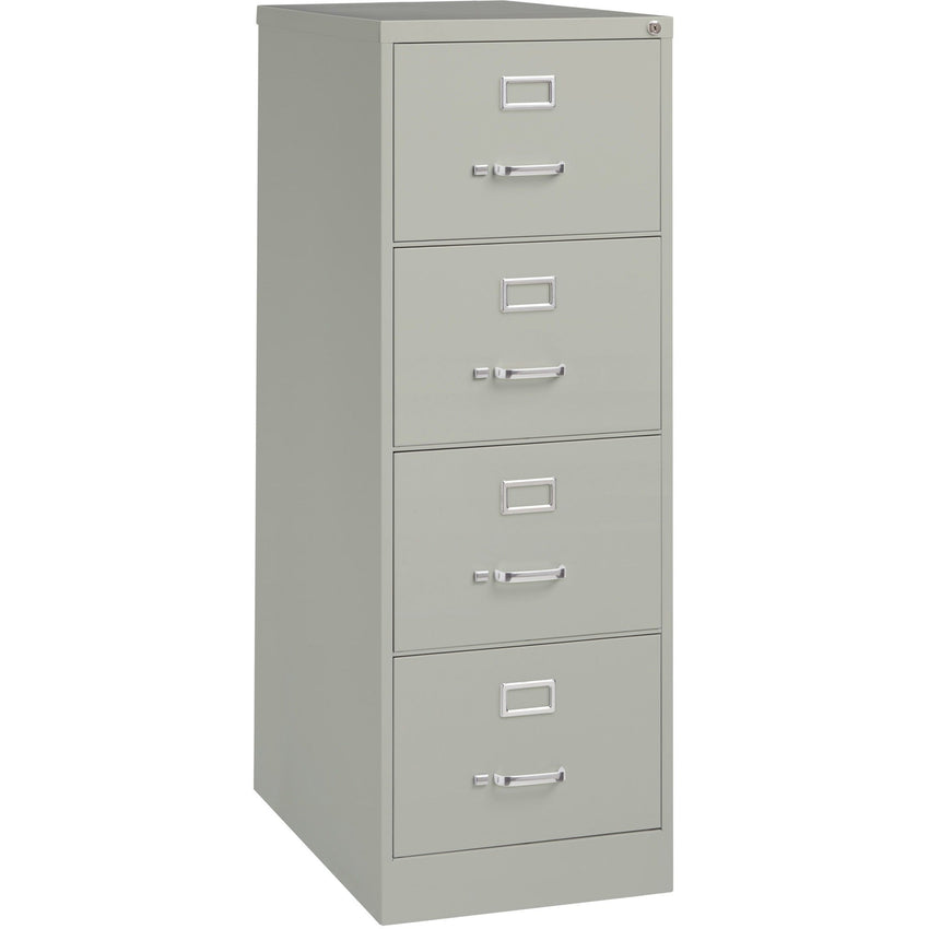 Lorell Fortress Series 4 - Drawer Commercial - Grade Vertical File Steel Ball - Bearing 18"W x 26.5"D x 52"H (LLR - LLR6019X18) - SchoolOutlet