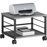 Lorell Heavy - Duty Mobile Under Desk Printer Stand with Locking Casters 18.7