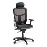 Lorell ErgoMesh Series Mesh High - Back Office Chair with Adjustable Headrest and Synchro Knee Tilt 34.38 - 42.88 