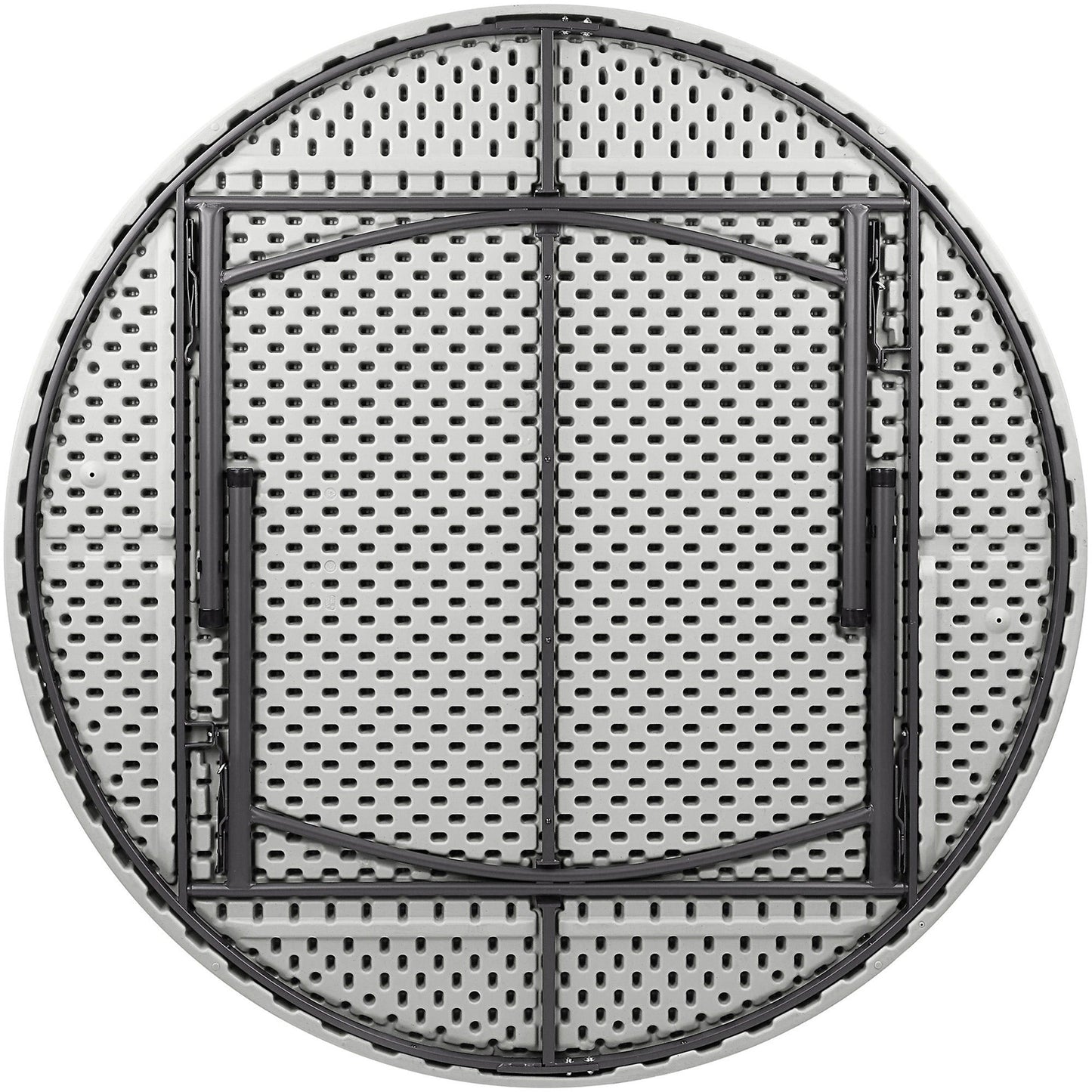 Lorell Ultra - Lite Round Banquet Folding Table Blow - Molded 71" Dia (LLR - LLR60325) - SchoolOutlet