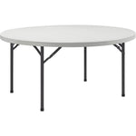 Lorell Ultra - Lite Round Banquet Folding Table Blow - Molded 48
