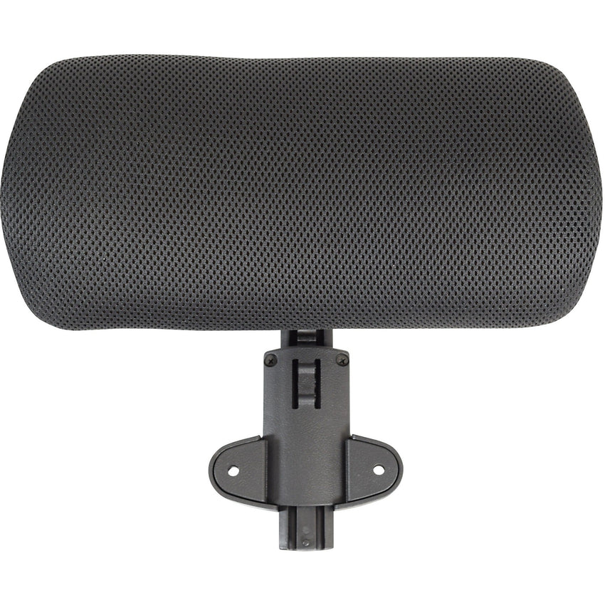 Lorell Ergomesh Executive Chair Headrest Black Upholstered Adjustable 12.6"W x 1.6"D x 6"H (LLR - LLR60329) - SchoolOutlet