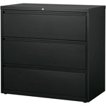 Lorell Fortress Series 3 - Drawer Lateral File with Magnetic Label Holders Charcoal Steel 42