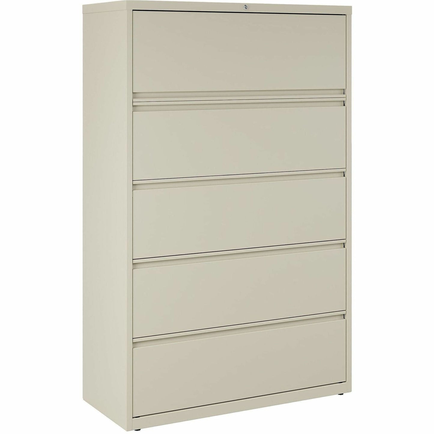 Lorell Fortress Series 5 - Drawer Lateral File with Roll - out Posting Shelf 42"W x 18.6"D x 67.7"H (LLR - FRT - LF42 - 5D) - SchoolOutlet