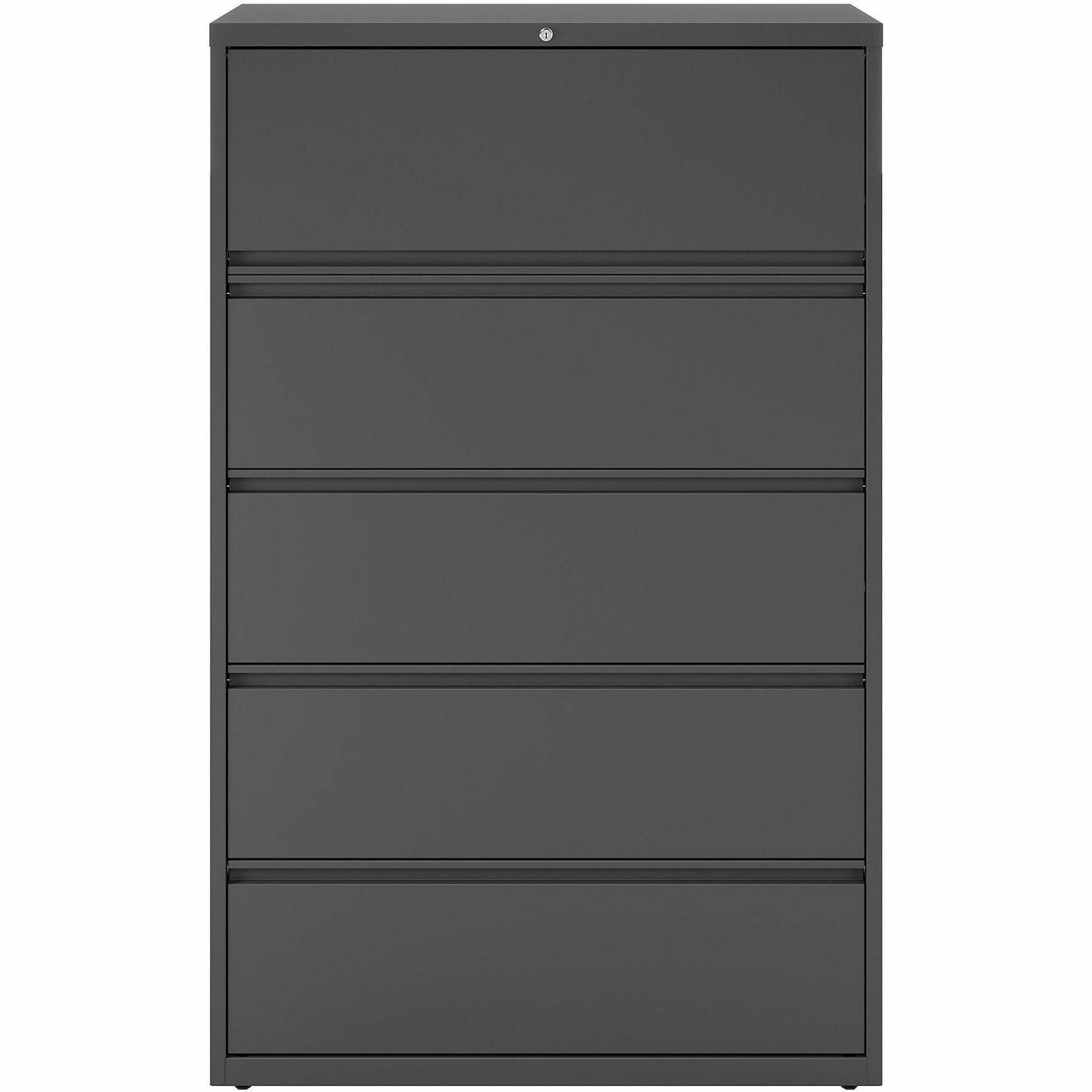 Lorell Fortress Series 5 - Drawer Lateral File with Roll - out Posting Shelf 42"W x 18.6"D x 67.7"H (LLR - FRT - LF42 - 5D) - SchoolOutlet