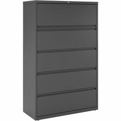 Lorell Fortress Series 5-Drawer Lateral File with Roll-out Posting Shelf 42"W x 18.6"D x 67.7"H (LLR-FRT-LF42-5D)