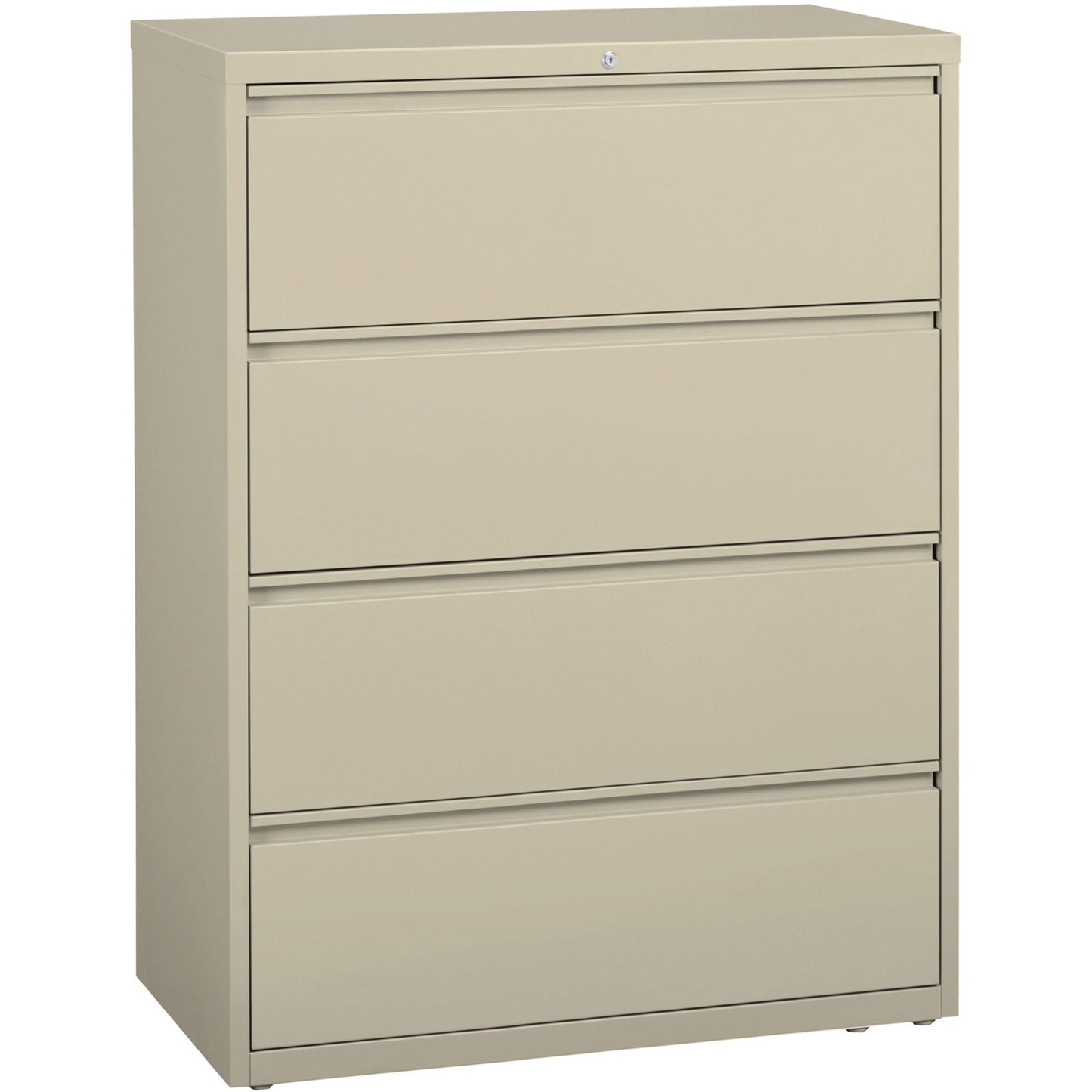Lorell Fortress Series 4 - Drawer Lateral File with Interlock System 42"W x 18.6"D x 52.5"H (LLR - FRT - LF42 - 4D) - SchoolOutlet