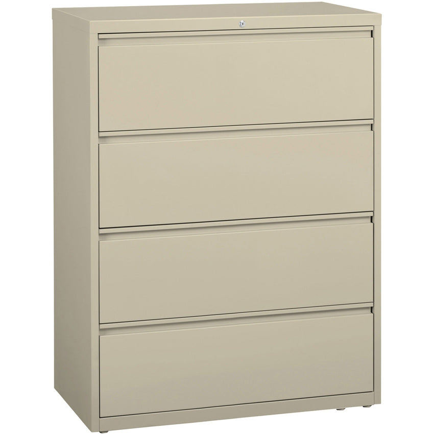 Lorell Fortress Series 4 - Drawer Lateral File with Interlock System 42"W x 18.6"D x 52.5"H (LLR - FRT - LF42 - 4D) - SchoolOutlet
