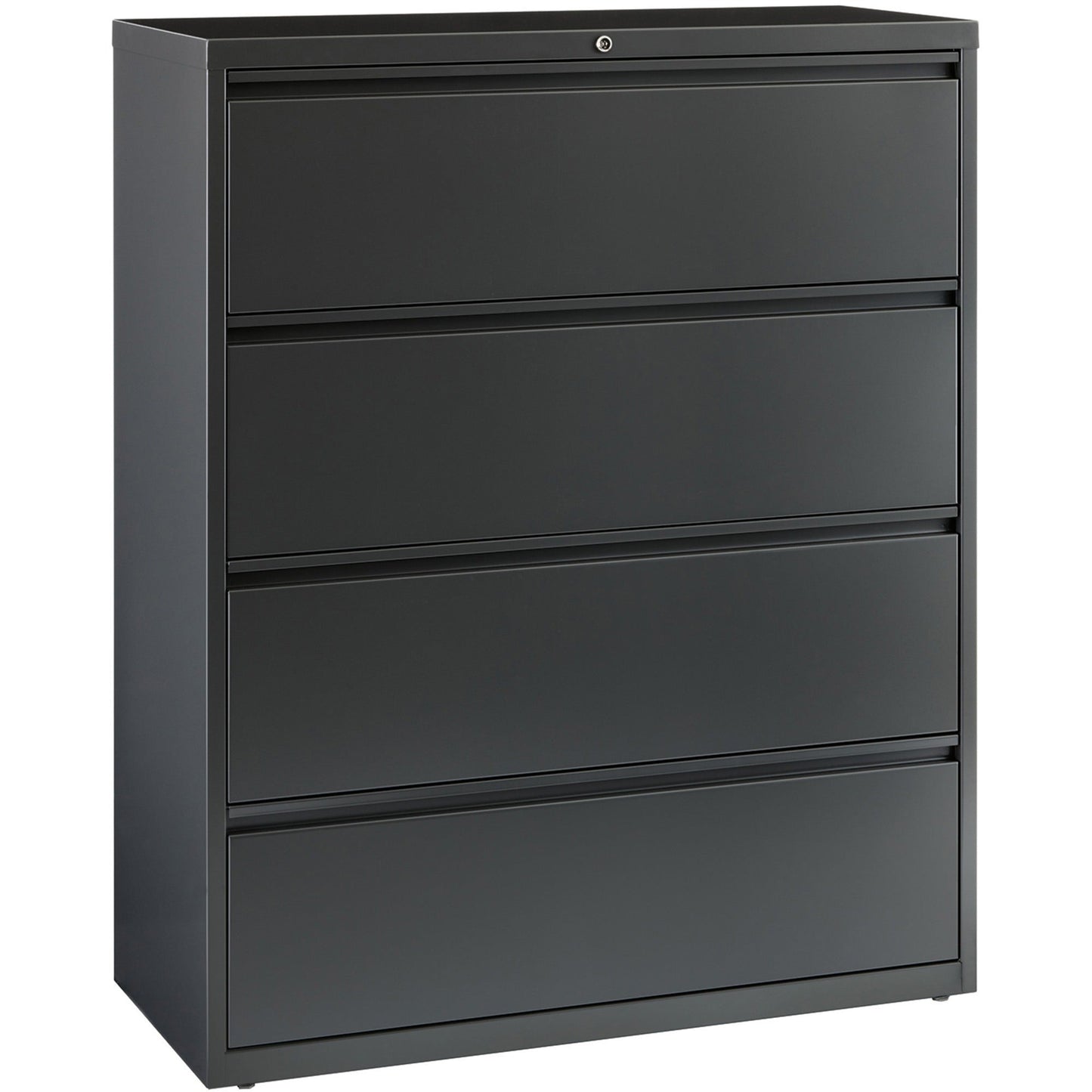 Lorell Fortress Series 4 - Drawer Lateral File with Interlock System 42"W x 18.6"D x 52.5"H (LLR - FRT - LF42 - 4D) - SchoolOutlet