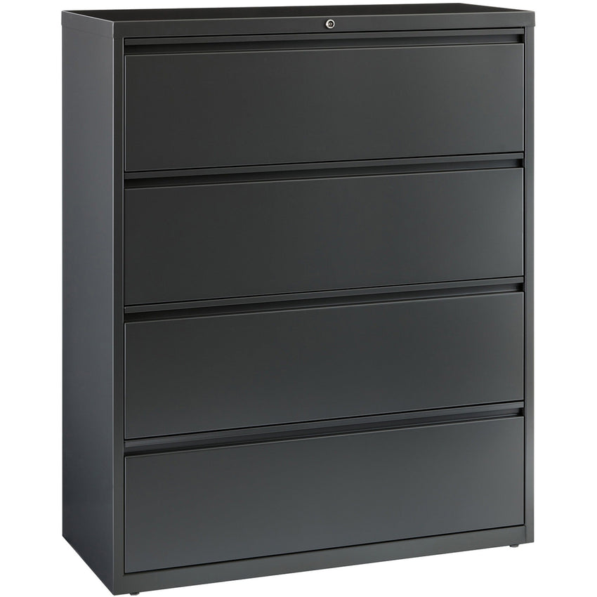 Lorell Fortress Series 4 - Drawer Lateral File with Interlock System 42"W x 18.6"D x 52.5"H (LLR - FRT - LF42 - 4D) - SchoolOutlet