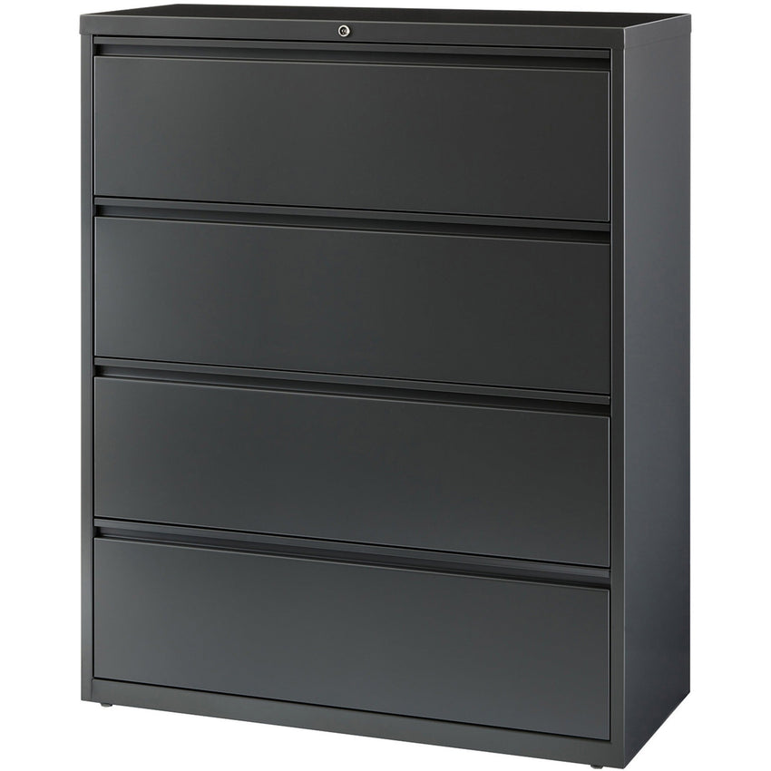 Lorell Fortress Series 4 - Drawer Lateral File with Interlock System 42"W x 18.6"D x 52.5"H (LLR - FRT - LF42 - 4D) - SchoolOutlet