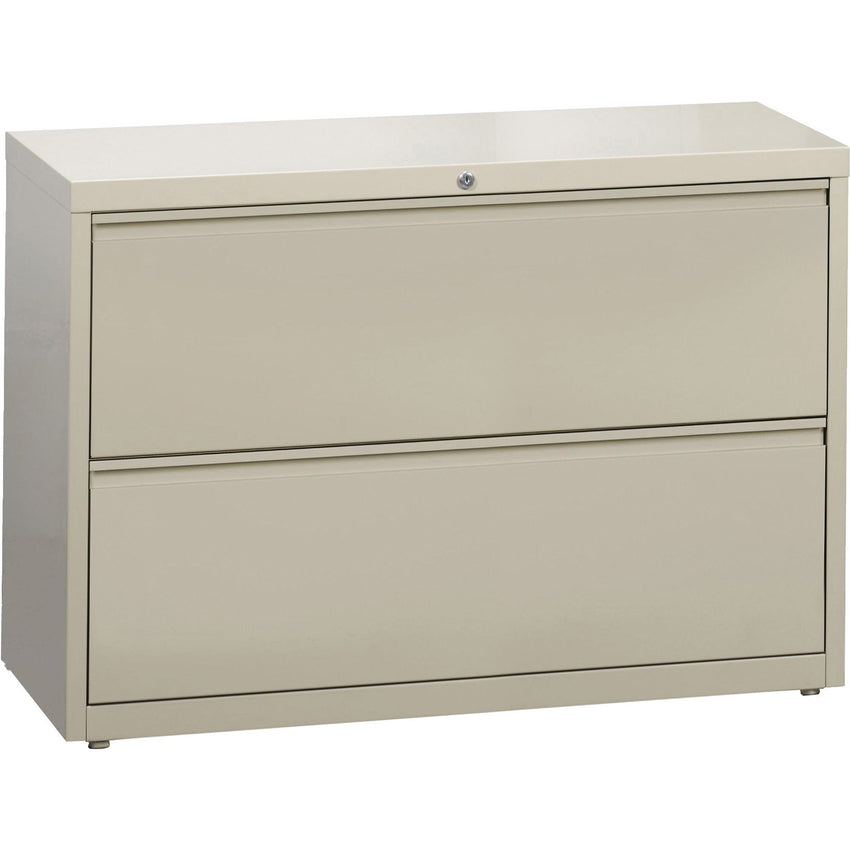 Lorell Fortress Series 2 - Drawer Lateral File with Interlock System 42"W x 18.6"D x 28.1"H (LLR - FRT - LF42 - 2D) - SchoolOutlet