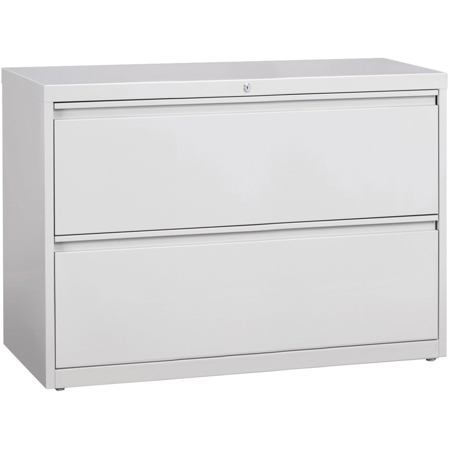 Lorell Fortress Series 2 - Drawer Lateral File with Interlock System 42"W x 18.6"D x 28.1"H (LLR - FRT - LF42 - 2D) - SchoolOutlet