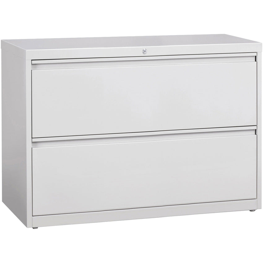 Lorell Fortress Series 2 - Drawer Lateral File with Interlock System 42"W x 18.6"D x 28.1"H (LLR - FRT - LF42 - 2D) - SchoolOutlet